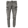 Mens Fashion Slim Demin Cargo Pants