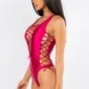 Women's Burgundy Swimsuit - Image 3
