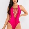 Women's Burgundy Swimsuit - Image 4