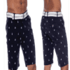 Navy Men's Printed Shorts