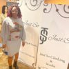 Women's Grey Balloon Armed Dress - Image 5